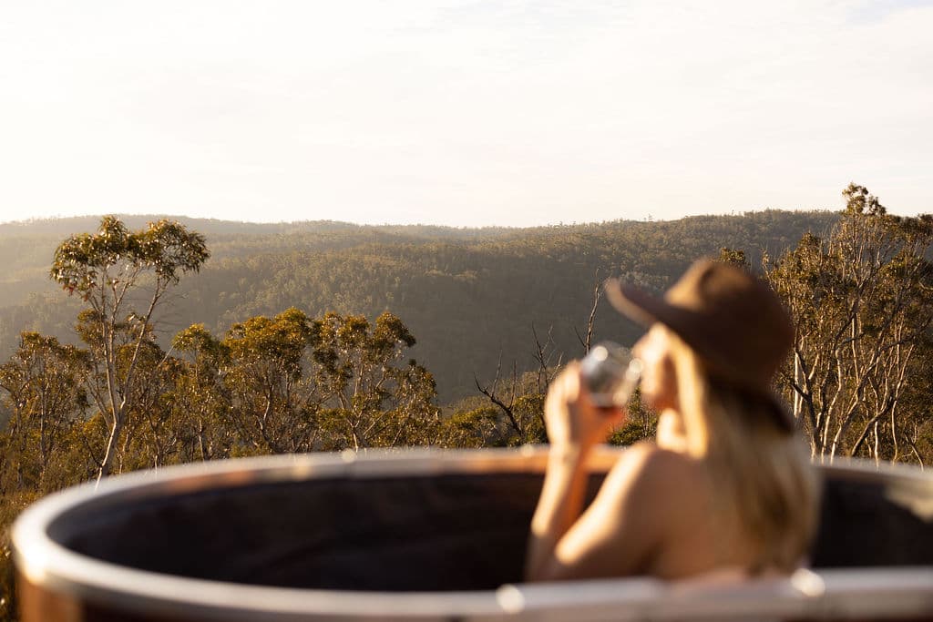 Tiny Billy - hot tub view